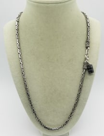 Detailed Sterling Byzantine Necklace