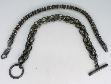 Two Vintage Sterling Bracelets