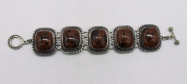 Mahogany Obsidian 925 Bracelet