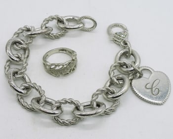 Chunky 925 Bracelet & Ring