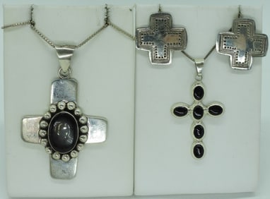 Sterling Cross Necklaces & Earrings