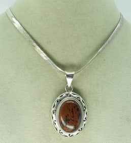 Mahogany Obsidian Mexico CII Necklace