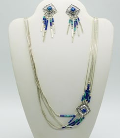 Liquid Sterling Matching Necklace & Earrings