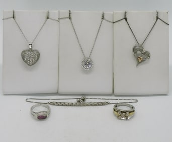Simulated Diamond Necklaces & More