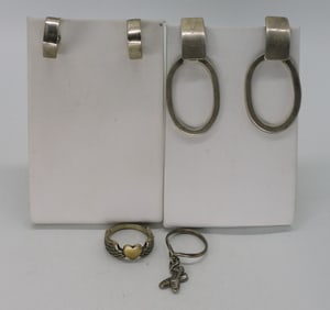 Taxco 925 Pierced Earrings & Rings