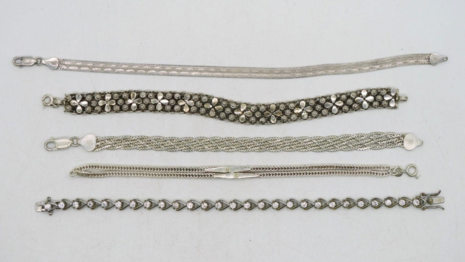 5 Sterling Bracelets (1 of 1)