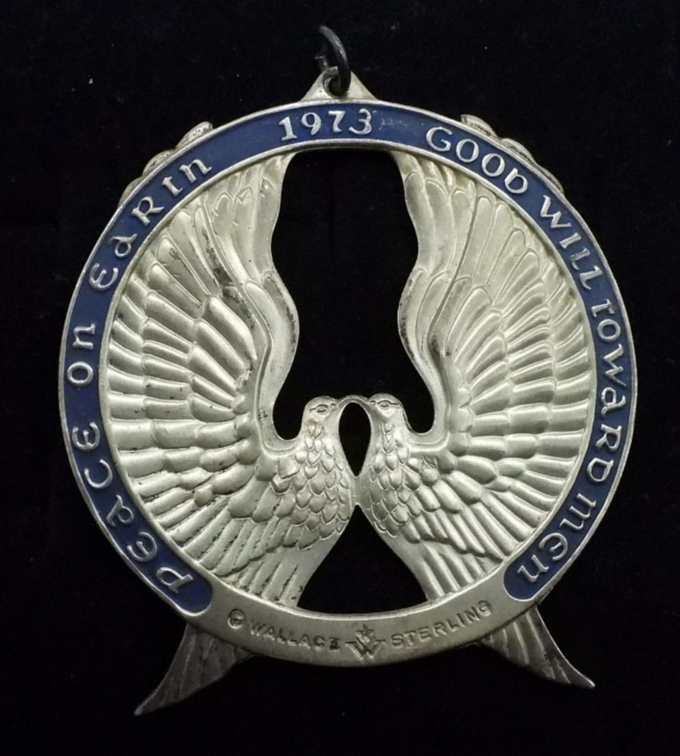 1973 Wallace Sterling Dove Ornament (1 of 2)