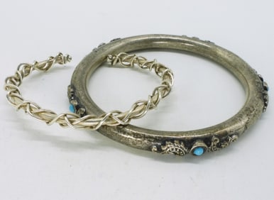 2 Interesting Sterling Bracelets