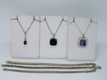 Amethyst & Black Onyx Necklaces & Bracelets