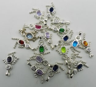 19 Sterling Birthstone Boy Pendants