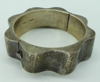 Mexico Sterling Hinged Bracelet