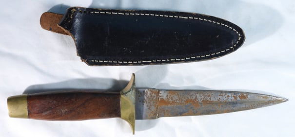 Pakistan Throwing Knife & Black Sheath- Used