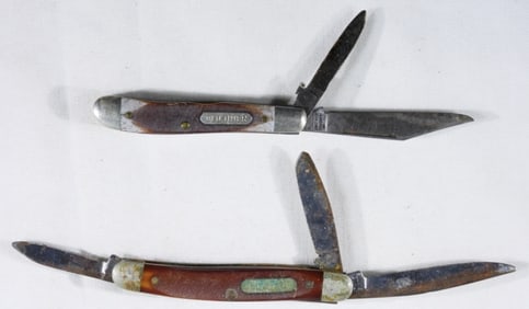 (2) Old-time Pocket Knives