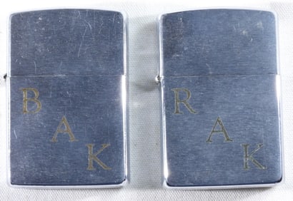 (2) 2011 Chrome Zippos, Unsealed