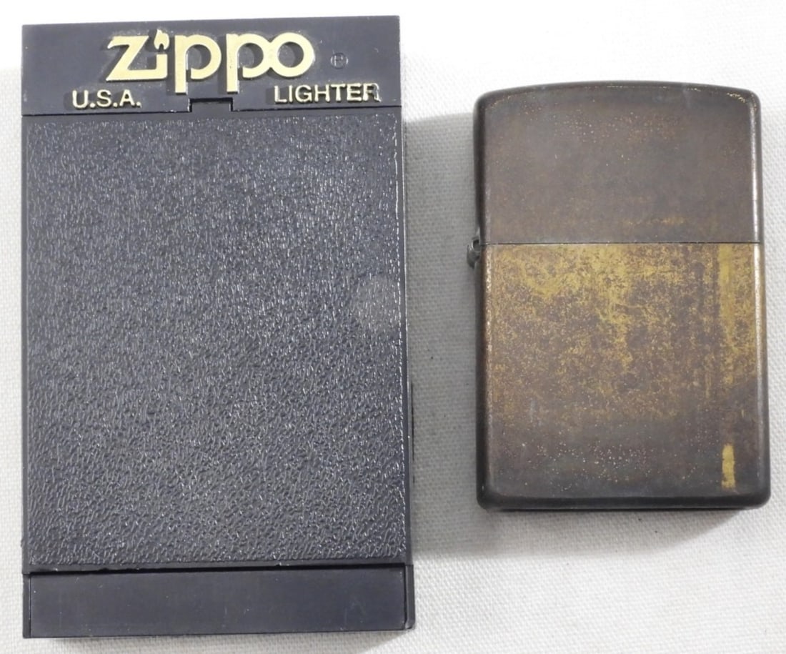 2000 Rusted Copper Zippo, Unsealed: Comes in a Zippo box, unsealed, unfired