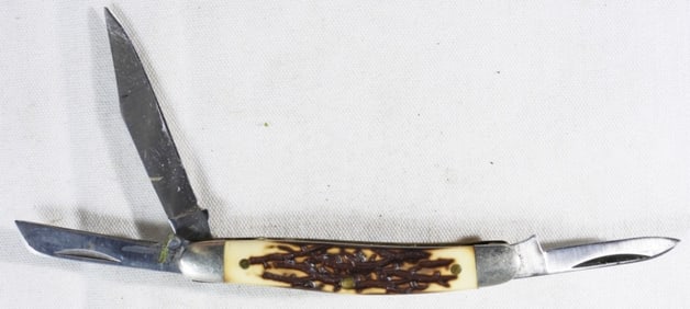 Schrade+ Uncle Henry Three-Blade Knife