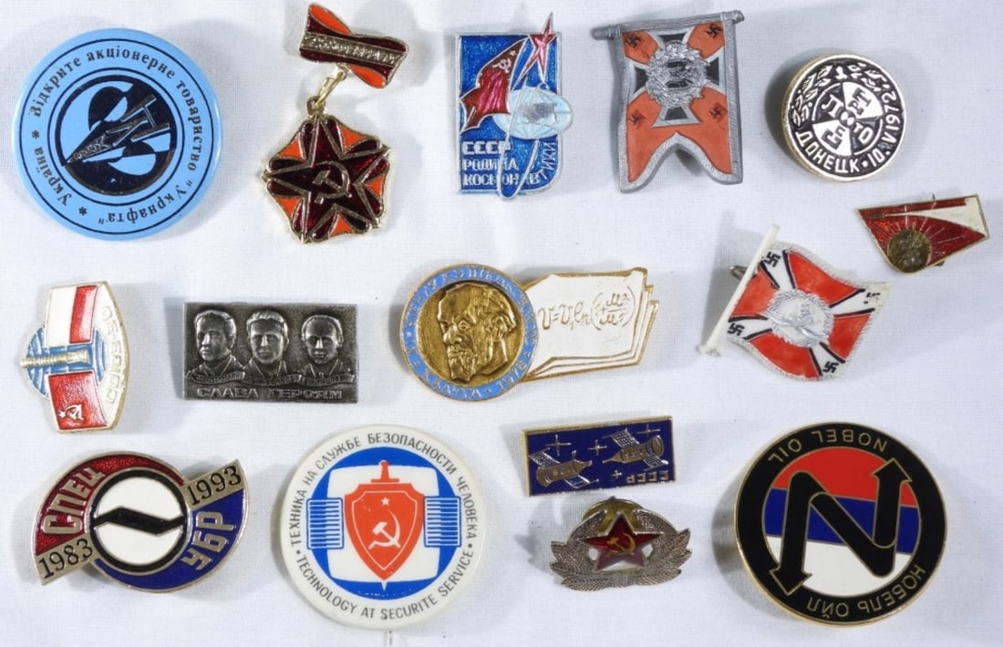 Mixed Lot Of Russian Pins (1 of 2)