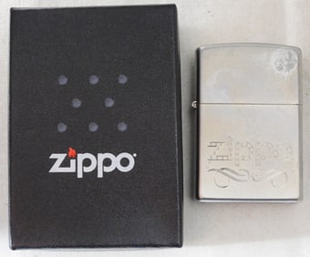 2012 Metallic Background Zippo, Sealed