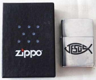 2009 Jesus Fish Zippo, Sealed