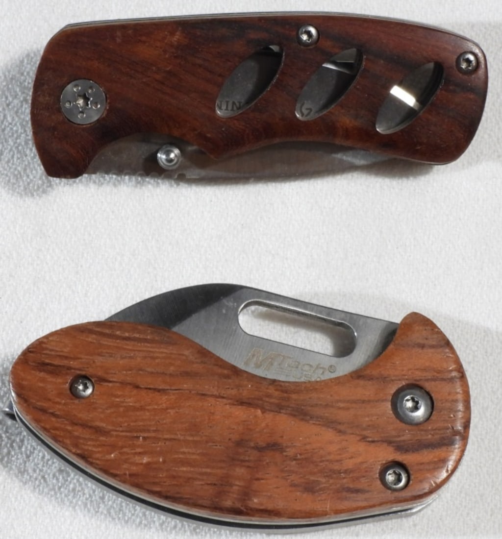(2) Small Single Lock-Back Pocket Knives (1 of 4)