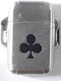 Silver Clubs Lighter