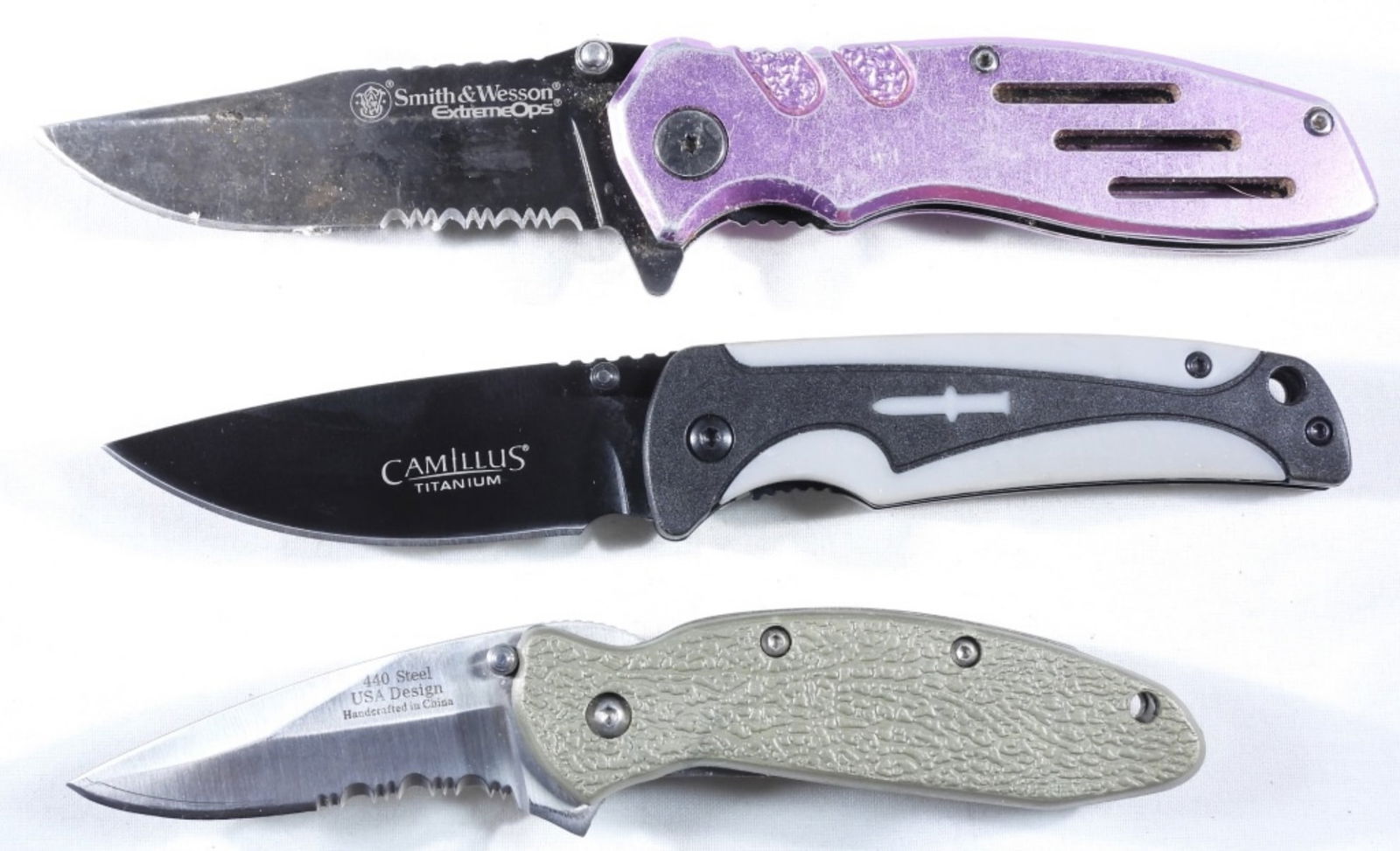 (3) Lock-Back Pocket Knives (1 of 2)