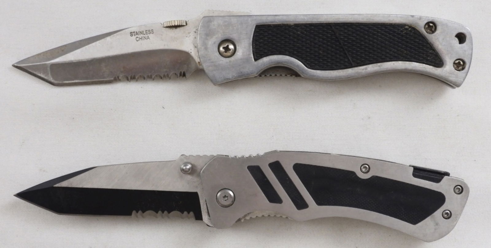 2 Serrated Folding Pocket Knives (1 of 3)