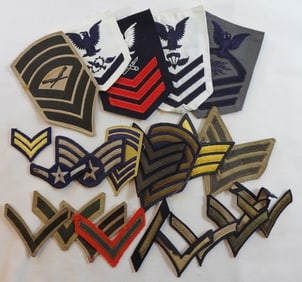 Assorted U.S. Military Rank Patches