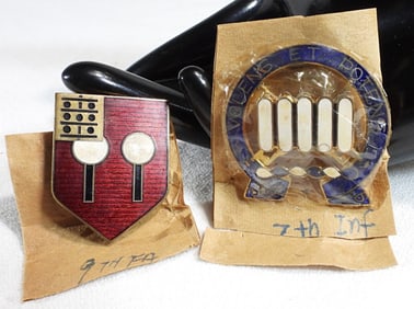 (2) Infantry Regiment Insignia Pins