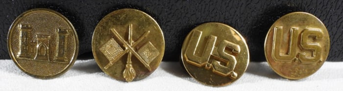 WWII Enlisted Collar Discs Engineer, Signal