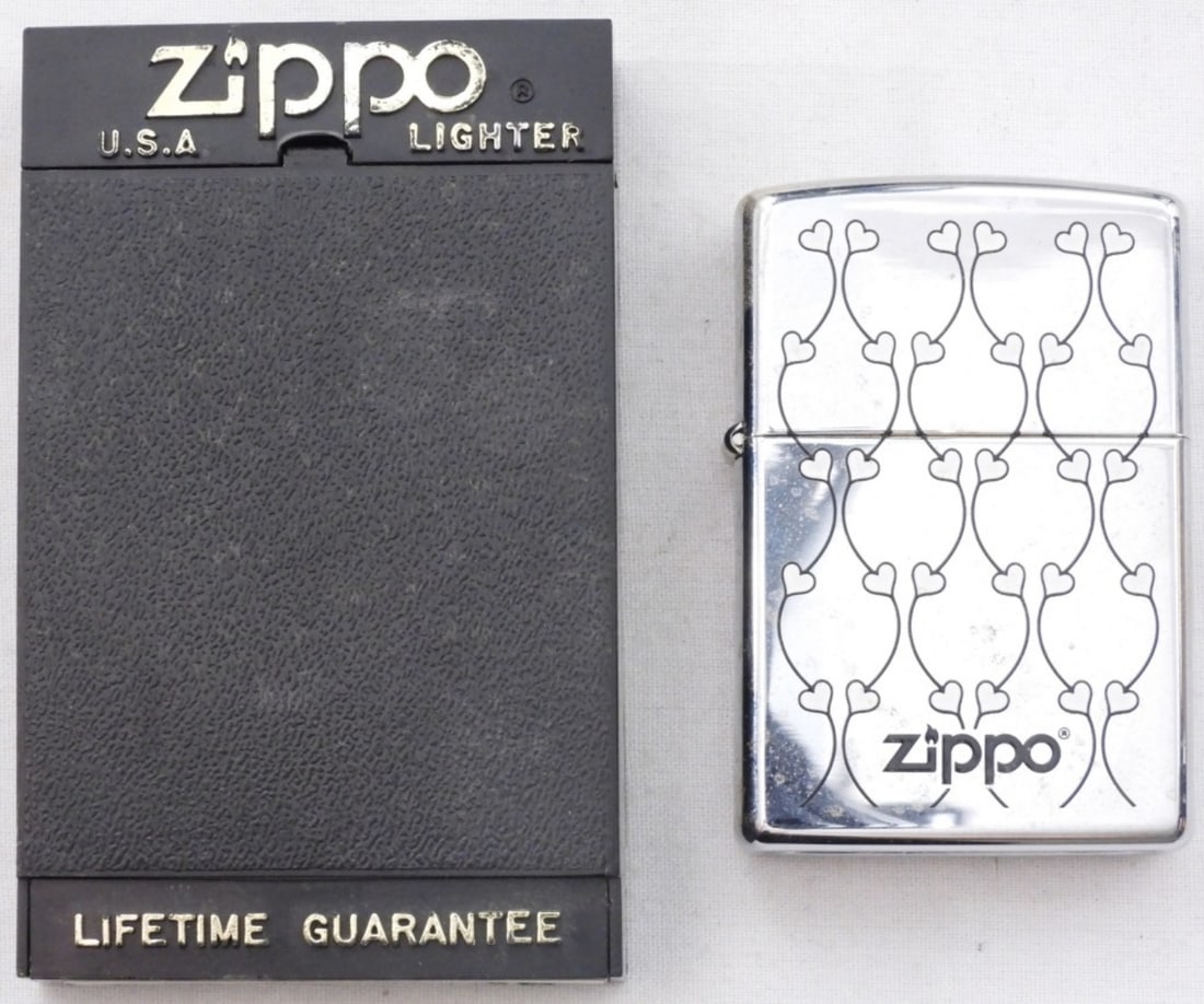 2013 Brass Hearts Zippo, Sealed (1 of 3)