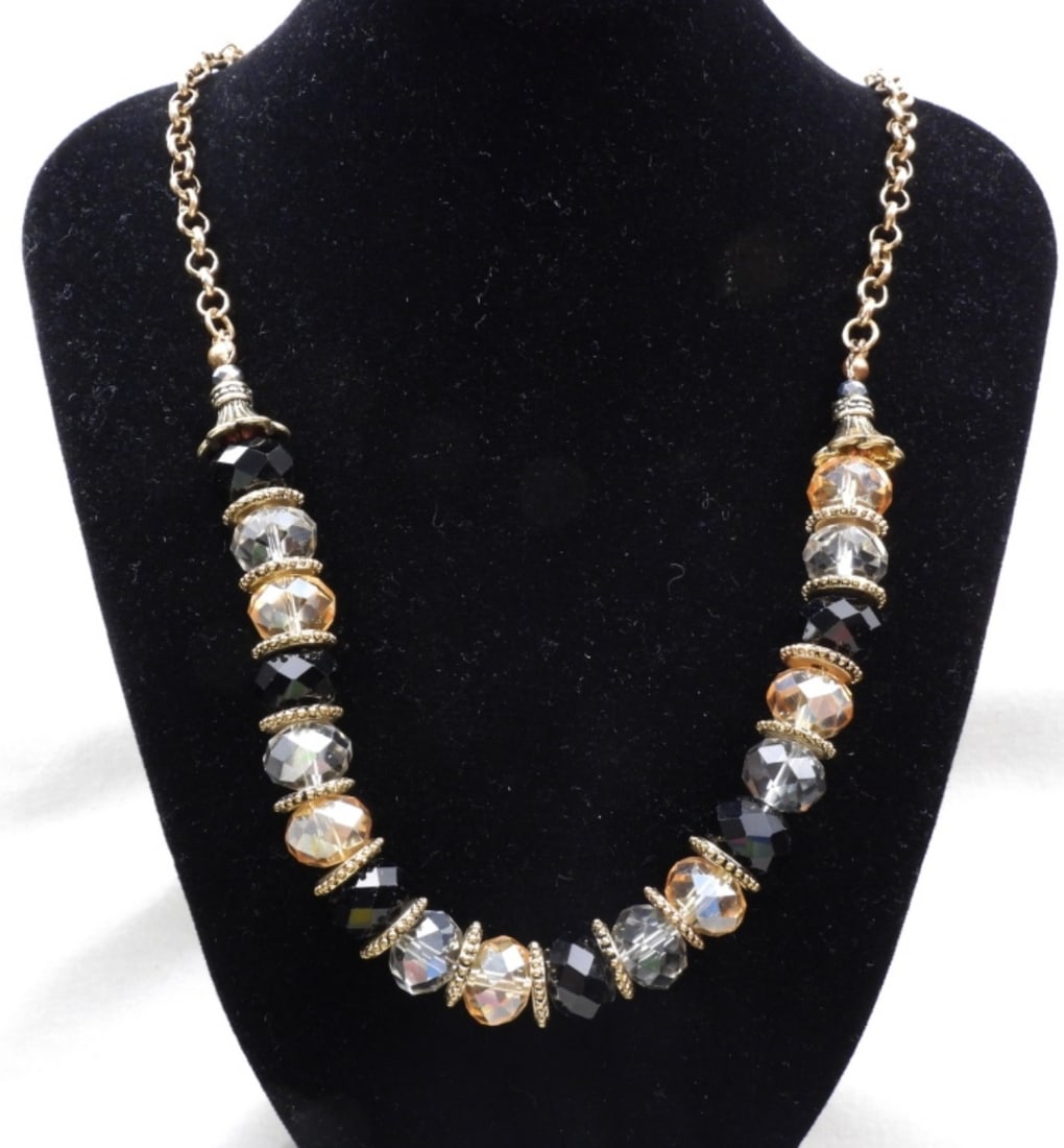 (6) Beaded Necklaces: Visit us on Facebook!