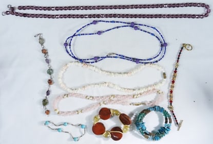 (4) Necklaces (5) Bracelets