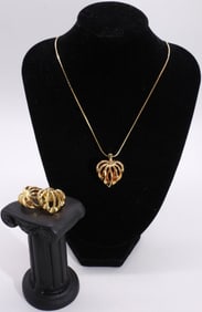 (2) Piece Set, Necklace & Earrings