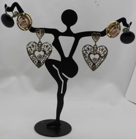 (3) Pairs Of Earrings For Women