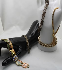 (5) Gold-Tone Bracelets