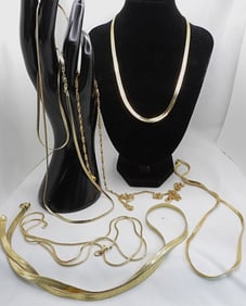 (6) Various Gold-Tone Chains