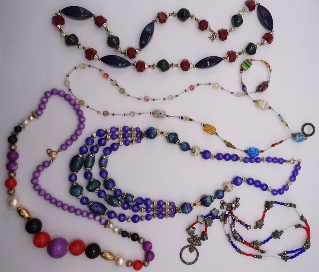 (5) Large Beaded Necklaces (1 of 1)