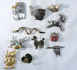 (11) Animal/Insect Brooches