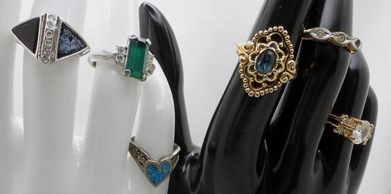 (6) Various Womens Rings