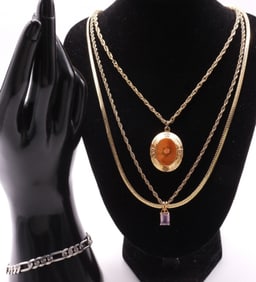 (3) Necklaces & (1) Bracelet