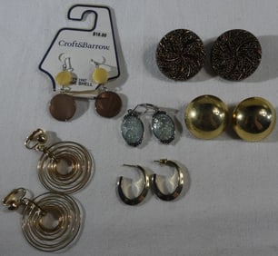 (6) Pairs Of Earrings