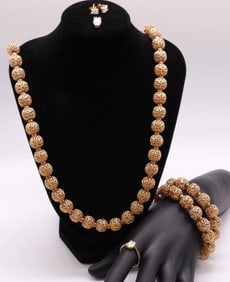 Necklace, Bracelet, Ring & Earrings Set