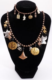 Halloween Necklace & Bracelet Set