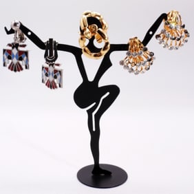 (3) Pairs Of Earrings