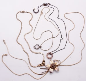 (4) Chain Necklaces