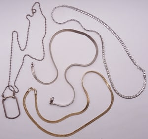 (4) Mens Necklaces