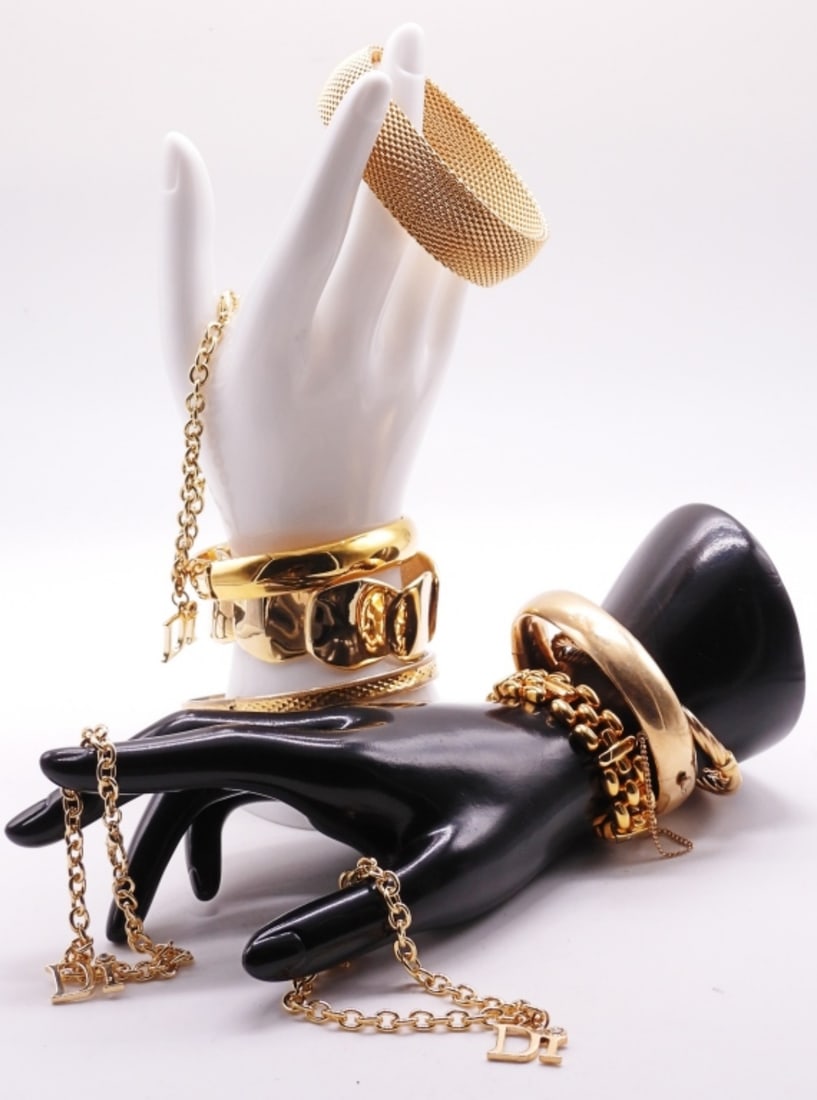 (10) Gold-Tone Bracelets (1 of 1)