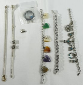 (5) Charm Bracelets & Accessories