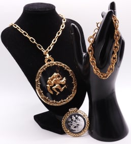 Gold-Tone Necklace & Bracelet